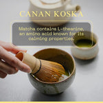 Load image into Gallery viewer, Canan Koska Ceremonial Grade Matcha Powder – Stone-Ground Green Tea from First Harvest Leaves, Perfect for Whisking, Lattes &amp; Smoothies – No Additives – Resealable Pouch - 1.76oz (50g) - Pack Of 1