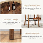 Load image into Gallery viewer, Tribesigns 3 Pieces Bar Table Set, 23.6" Round Pub Table, Small Bar Height Pub for 2, Industrial Home Bar Unit Set with 2 Stools for Kitchen, Dining Room, Living Room &amp; Bistro, Rustic Brown