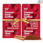 Load image into Gallery viewer, Copper Cow Premium Vietnamese Ground Coffee, 24 OZ | Churro Flavored Coffee | Dark Roast Made with Real Cinnamon | Vietnamese Coffee