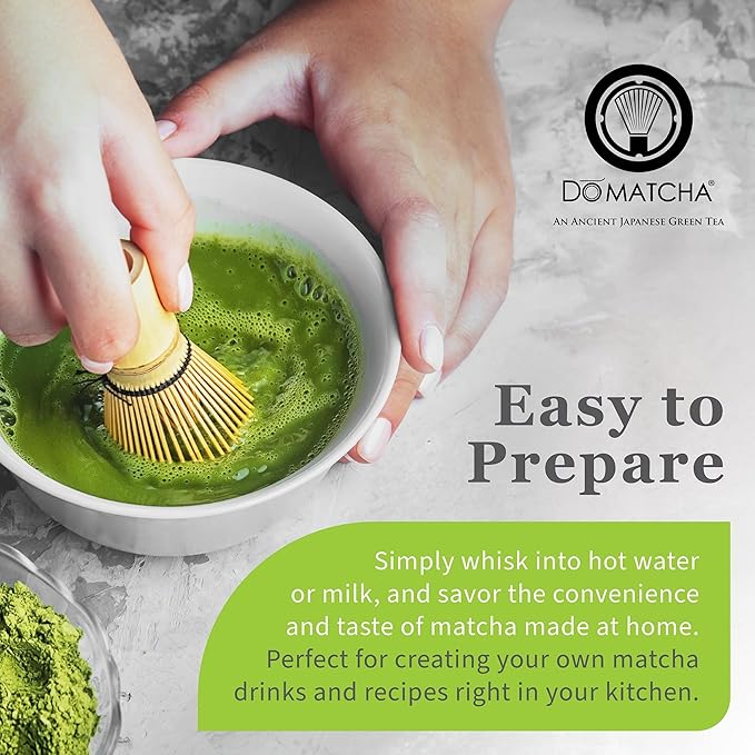 DoMatcha, Organic Summer Harvest Matcha Powder, Authentic Japanese Green Tea, Latte Grade, 2.82 oz