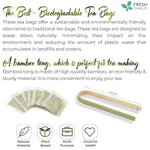 Load image into Gallery viewer, FreshDrinkUS, Premium 75 Fennel Seed Tea Bags – 100% Natural &amp; Pure, Handmade Herbal Tea, Eco-Friendly, Fresh Aroma, Made with Natural Material Tea Bags. No Sugar, No Caffeine, No Gluten, Vegan.