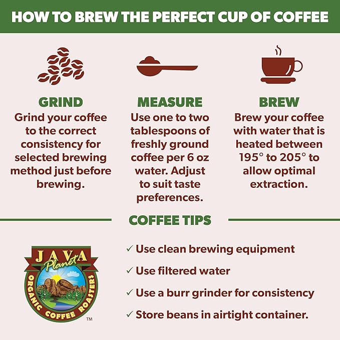 Low Acid Organic Coffee – Whole Bean, Mold-Free & Stomach Friendly by Java Planet, Sumatran Single Origin Decaf Coffee, Dark Roast, Smooth Full Flavored, 1LB Bag