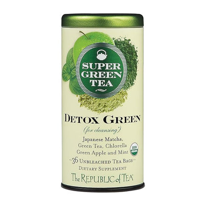 The Republic of Tea, Tea Detox Green Organic, 36 Count