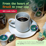 Load image into Gallery viewer, Rio Cafe de Brazil Kcup Coffee Pods - 72 Count, Dark Roast Coffee with Dark Chocolate and Roasted Nuts Flavor, Compatible with Kcup Brewers, 100% Brazilian Made