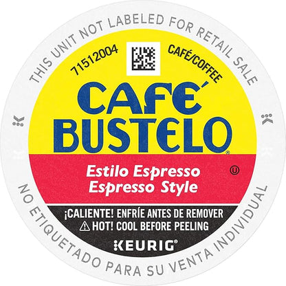 Café Bustelo Espresso Style Dark Roast Coffee, 128 Keurig K-Cup Pods