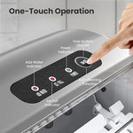 Load image into Gallery viewer, Portable Countertop Ice Maker Machine with Handle, 9 Bullet-Shaped Ice Cubes Ready in 6 Mins, 26Lbs/24H, Self-Cleaning Function with Ice Scoop and Basket for Home/Kitchen/Party (Grey)