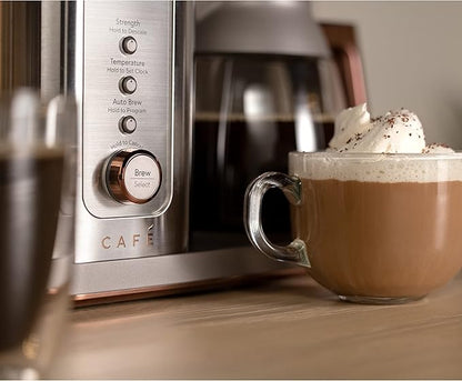 Café Specialty Drip Coffee Maker | 10-Cup Glass Carafe | WiFi Enabled Voice-to-Brew Technology | Smart Home Kitchen Essentials | SCA Certified, Barista-Quality Brew | Stainless Steel