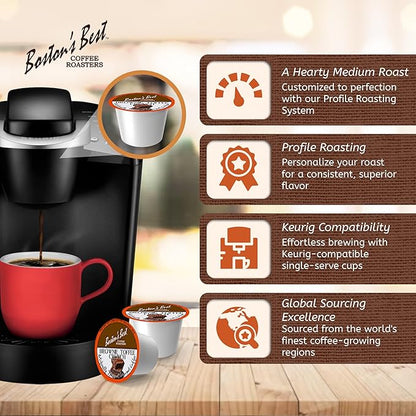 Boston’s Best - Brownie Toffee Flavored Delicious Gourmet Coffee Compatible with Keurig Coffee Maker, 1 Count (42 Single Serve Medium Roast Cups)