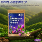 Load image into Gallery viewer, FreshDrinkUS, Premium Liver Herbal Detox Tea – Strong Blend Of Milk Thistle, Hibiscus, Peppermint &amp; Ginger | Fennel, Lemongrass &amp; Orange Peel with Stevia | Vibrant Caffeine-Free Botanical Blend
