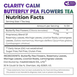 Load image into Gallery viewer, FreshDrinkUS, Clarity Calm Butterfly Pea Flower Tea – 60 Tea Bags Herbal Blend of Butterfly Pea Flower, Rosemary, Moringa, Lemongrass &amp; Licorice Root – Caffeine-Free. Sugar-Free. Gluten-Free. Vegan