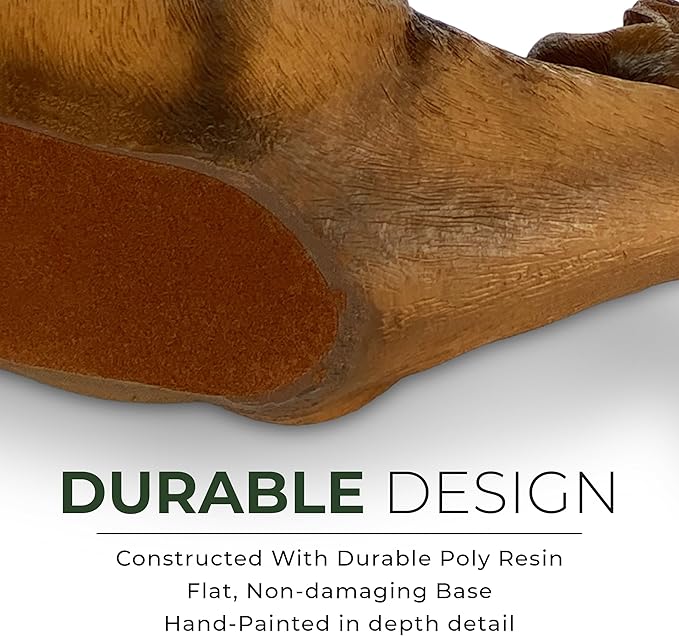 Rivers Edge Products 750ml Wine Bottle Holder - Hand-Painted Poly Resin Animal Kitchen Decor - Unique, Rustic Home Decor for Countertop and Bar - Wine Accessories for Wine Lovers