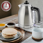 Load image into Gallery viewer, OVENTE 1.7L Electric Kettle, 1500W Fast Boiling Water Heater for Coffee or Tea with Stainless Steel BPA-Free and Cordless Body, Auto Shut-Off, Boil-Dry Protection and Removable Filter, Silver KS777S