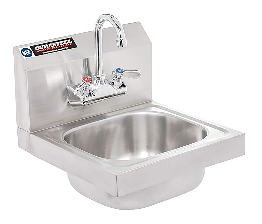 DuraSteel 3 Compartment Bar Sink + DuraSteel Stainless Steel Sink