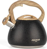Load image into Gallery viewer, POLIVIAR Tea Kettle, 2.7 Quart Stovetop Tea Kettle, Audible Whistling Teapot with Crackle Finish, Food Grade Stainless Steel for Anti-Rust, Anti Hot Handle, Suitable for All Heat Sources (JX2023-LRB)