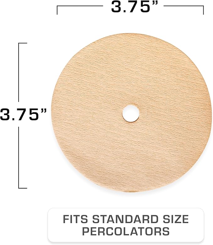 COLETTI Percolator Coffee Filters — Disc Coffee Filters For Percolators – For Bozeman, Butte, & Scoutmaster Camping Coffee Makers – Perfectly Tasteless, Mesh Filter [100 pack, Natural, 3.75”]