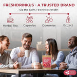 Load image into Gallery viewer, FreshDrinkUS, Premium Collagen Herbal Tea – 30 Tea Bags | Cinnamon Stick, Hibiscus, Dandelion Root, Moringa Leaves, Rose Hip, Ginger, Fennel Seed, Boswellia | Caffeine-Free, Natural Flavorful Blend