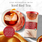 Load image into Gallery viewer, The Republic of Tea – Organic Double Red Rooibos, Naturally Caffeine-Free Rooibos Powder and Leaves, Steeps 250 Cups