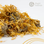Load image into Gallery viewer, MagJo Naturals, Calendula Flower (1 Pound Bag) whole dried calendula flowers and petals, Calendula officinalis, loose leaf tea, marigold flowers, loose leaf teas, cocktail bombs, Raw