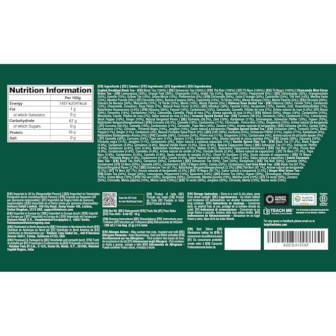 VAHDAM, Merry Christmas Tea Gift Set (9 Individually Wrapped Tea Bags) Limited Edition -Gluten Free, Non GMO | Christmas 2025 Gift Ideas | Christmas Gifts For Women 2025 & Christmas Gifts For Men 2025