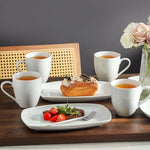 Load image into Gallery viewer, 19 Oz Large White Coffee Mugs Set of 4 Ceramic Coffee Cups Porcelain Mug Set with Handles for Home Office Hotel to Serve Latte Hot Tea Cappuccino Mocha Cocoa Milk Halloween Drinks, Dishwasher Safe