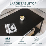 Load image into Gallery viewer, SAYGOER Black Coffee Table for Living Room Modern Rectangle 2-Tier Coffee Tables with Storage Industrial Wood Center Table for Large or Small Spaces Apartment Home Office, All Black