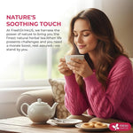 Load image into Gallery viewer, FreshDrinkUS, 40 Tea Bags - Menopause Support Herbal Tea – Soothing Blend with Rhubarb, Hibiscus, Valerian, Passiflora, Ashwagandha, Fennel &amp; Chamomile, Caffeine-Free, Vegan, Non-GMO