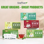 Load image into Gallery viewer, LeafLea 40 Peppermint Tea Bags, Natural Peppermint Leaf Herbal Tea with Cool Taste, Te De Menta for Gentle Digestive Support, Te De Hierba Buena, Caffeine-Free, Sugar-Free, Vegan, Individually Wrapped