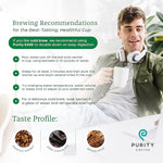 Load image into Gallery viewer, Purity Coffee EASE Dark Roast Low Acid Organic Coffee - USDA Certified Organic Specialty Grade Arabica Single-Serve Packets - Third Party Tested for Mold, Mycotoxins and Pesticides - 5 ct Box