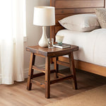 Load image into Gallery viewer, Alaterre Furniture Durango 20-Inch Tall Industrial Wood Dining Stool - Table or Extra Seat - Unique Rustic Industrial Style and Comfort - Farmhouse, Solid Wood Furniture