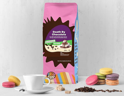 Crazy Cups Decaf Chocolate Lovers Ground Coffee Variety Pack 3 Pack, Decaf Chocolate Flavored Ground Coffees, Includes Death By Chocolate, Peppermint Chocolate Mocha, Chocolate Raspberry, 10 oz bags