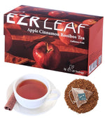 Load image into Gallery viewer, EZR Leaf Apple Cinnamon Rooibos Tea Caffeine Free Decaf Herbal Tea, 20 counts 2.1 Once Pyramid Tea Bags, Naturally Sweet, Relaxing Sleep Blend