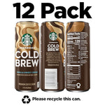 Load image into Gallery viewer, Starbucks Cold Brew Coffee, Vanilla Sweet Cream, 11 fl oz Cans (12 Pack), Premium Coffee Drink, Iced Coffee