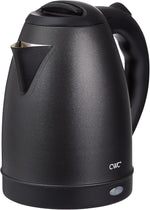 Load image into Gallery viewer, COOK WITH COLOR Electric Kettle - Rapid Boil, Sleek Design, and Safety Features - Great for Quick and Easy, Stainless Steel Black, 1.7 Liters