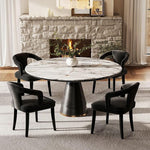 Load image into Gallery viewer, Dining Chairs Set of 4, Modern Velvet Kitchen Chairs, Fully Upholstered Side Chairs for Kitchen/Dining Room/Living Room/Restaurant, Black