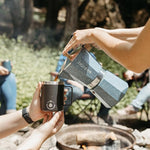 Load image into Gallery viewer, GROSCHE Milano Moka Pot - Stovetop Coffee Maker and Percolator for Espresso - 3 Cup, Indigo