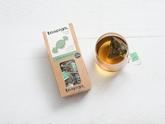 teapigs Peppermint Leaves Tea, 15 Count (Pack of 6)
