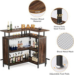 Load image into Gallery viewer, LITTLE TREE Home Bar Unit Mini Liquor Table Cabinet