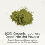 Load image into Gallery viewer, Yu Tea Organic Decaf Matcha Powder Ceremonial Grade, 50 Servings | Rich in Antioxidants &amp; L-Theanine, Low Caffeine | Unsweetened Grade A Japanese Green Tea Powder | Resealable Pouch, 2.65 oz