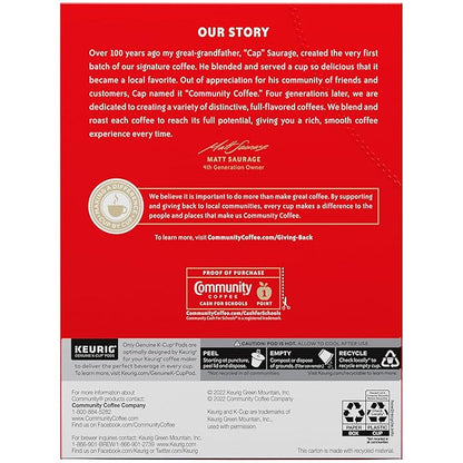 Community Coffee Pecan Praline Flavored 24 Count Coffee Pods, Medium Roast, Compatible with Keurig 2.0 K-Cup Brewers, 24 Count (Pack of 1)