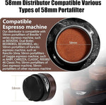 Load image into Gallery viewer, IKAPE 58MM Coffee Distributor, New Wooden Handle Design, Gravity Adaptive Espresso Distributor Fits All 58.35MM Espresso Portafilter, Compatible with 58.35MM Rancilio Bottomless Portafilter