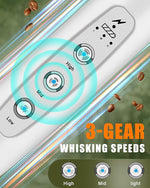 Load image into Gallery viewer, YUSWKO Rechargeable Milk Frother Handheld Frother Wand Drink Mixer for Coffee, Electric Whisk 3 Speed Adjustable, Coffee Foamer Maker with 3 Stainless Whisks Ideal Stirrers for Travel - White