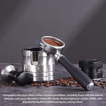 Load image into Gallery viewer, Portafilter Holder - Espresso Tamping Station Crafted from Solid 304 Stainless Steel for Most 58mm Portafilters with Adjustable Height Screw | Stable and Efficient Puck Preparation