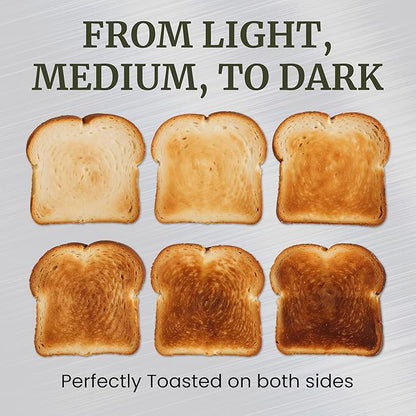 Elite Gourmet ECT2899 LCD Touch Toaster, 2 Extra-Wide Slots, 6 Toast Shades, 6 Preset Menus Including Bagel Waffle Gluten-Free, Defrost Reheat Cancel Functions, Stainless Steel