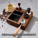 Load image into Gallery viewer, Espresso Knock Box, Espresso Tamping Station, Espresso Coffee Organizer Box Fit for Storage 51/54MM Espresso Tamper,Coffee Station Organizer for Countertop