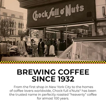 Chock full o’Nuts Donut Shop Keurig K-Cup Pods for Keurig Brewers – Premium Arabica, Medium Roast – Single Serve – 1 Pack of 12 K-Cup Pods