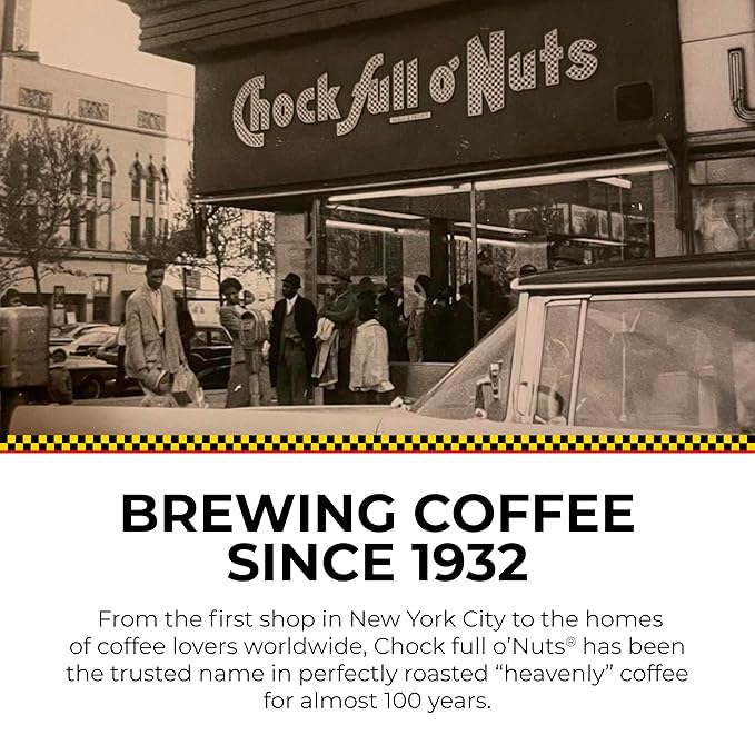 Chock full o’Nuts Soho Morning Keurig K-Cup Pods for Keurig Brewers – Premium Arabica, Mild Roast – Single Serve – 1 Pack of 12 K-Cup Pods