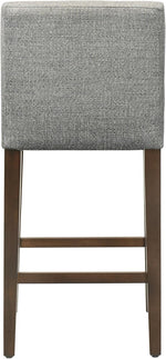 Load image into Gallery viewer, CHITA Counter Height Bar Stools Set of 2, 27" H Seat Height Upholstered Barstools, Fabric in Fog Grey
