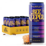 Load image into Gallery viewer, Beekeeper Coffee Cold Brew Horchata Latte with Oregon Honey, 8 fl oz cans (Pack of 12), Ready-to-Drink, Cinnamon Vanilla Flavor