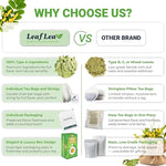 Load image into Gallery viewer, LeafLea 80 Senna Leaf Tea Bags – Natural Herbal Laxative Tea, Supports Gentle Constipation Relief &amp; Healthy Digestion, Caffeine-Free, Sugar-Free, No Gluten, Non-GMO, Vegan, Individually Wrapped