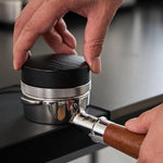 Load image into Gallery viewer, 51mm Coffee Distributor,Espresso Distribution Tool, Adjustable Depth Espresso Distributor Fits All 51MM Espresso Portafilter,espresso leveler compatible with Delonghi 51MM Portafilter.(Black)